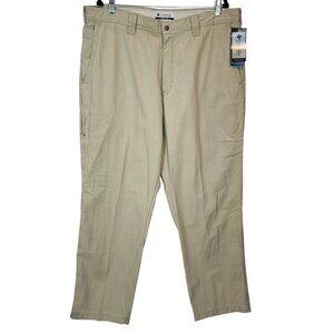 Columbia NEW‎ Men's GPS Pants Tan Cotton Hiking Outdoor Pants Straight Leg sz 40